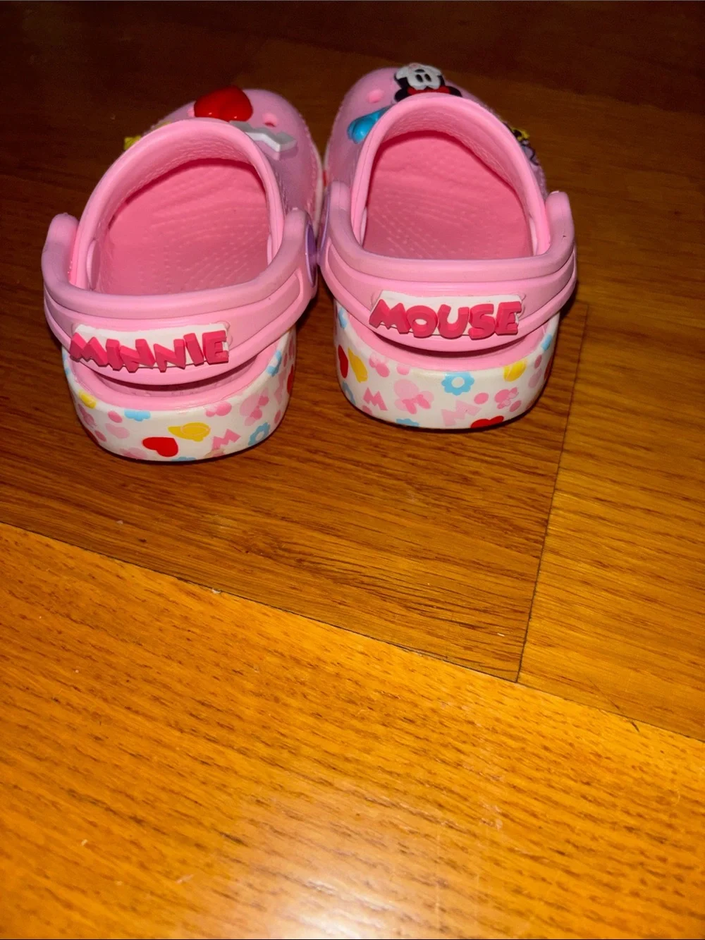 CROCS Pink Minnie Mouse Jibbitz-Decorated Slip-Ons